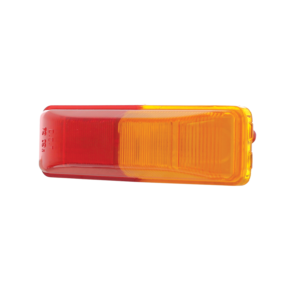 Incandescent Rectangular Fender Mount Light (Clearance/Marker) - Amber & Red Lens - Thumbnail 3