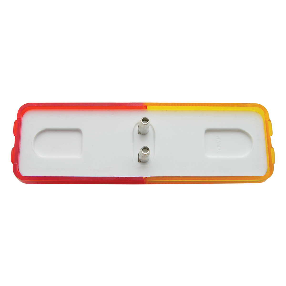 Incandescent Rectangular Fender Mount Light (Clearance/Marker) - Amber & Red Lens - Thumbnail 5