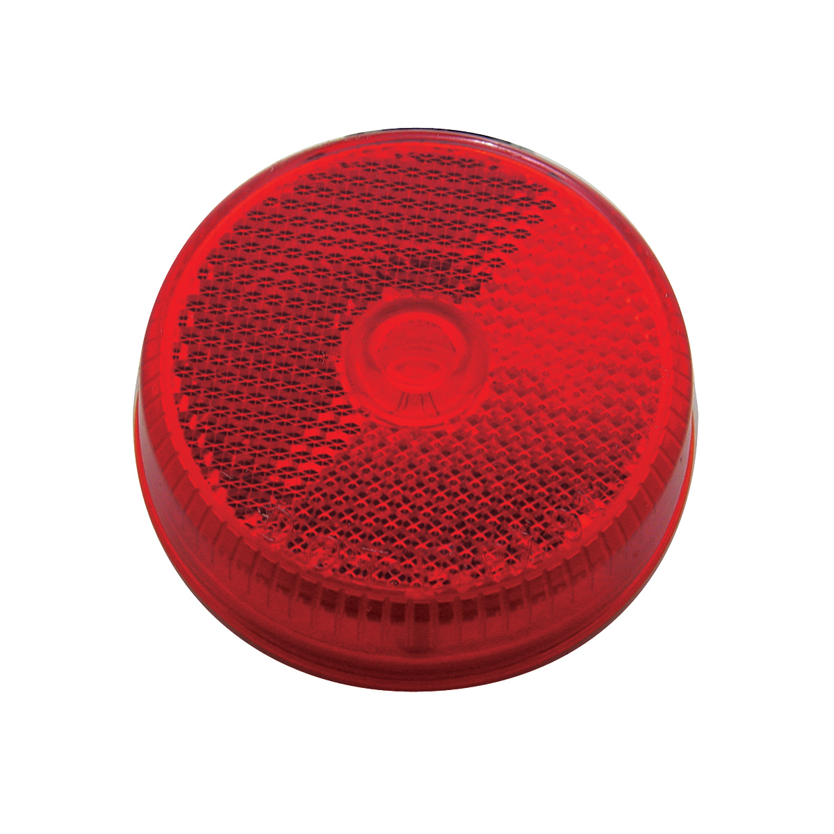 2.5" Round Reflectorized Light (Clearance/Marker) - Red Lens - Thumbnail 3