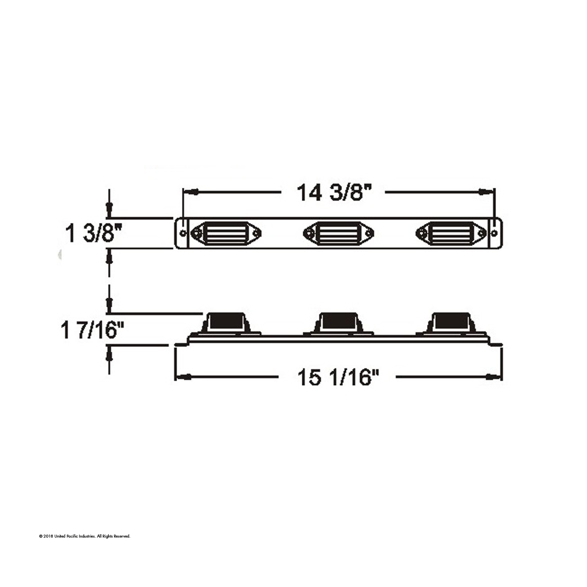 Mini Identification Light Bar - Amber - Thumbnail 5