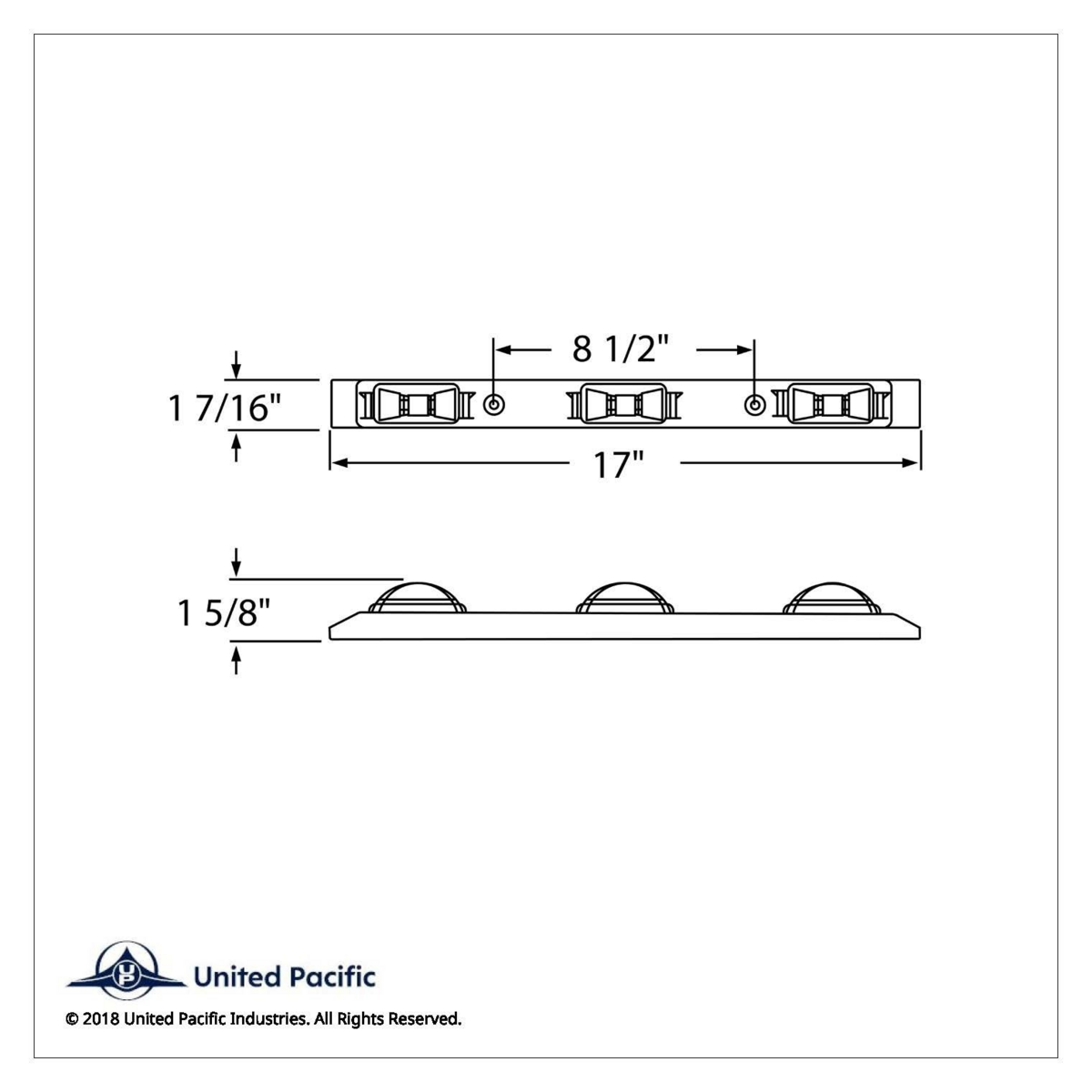 Sealed Identification Light Bar - Amber - Thumbnail 5