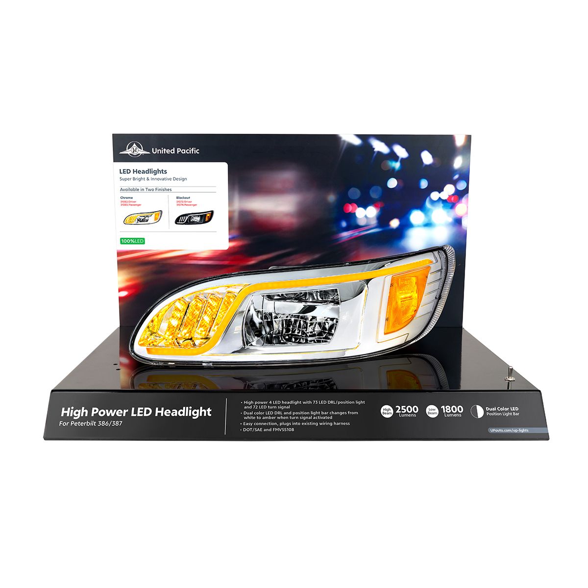United Pacific Peterbilt 386/387 Modular Headlight Display - 31082