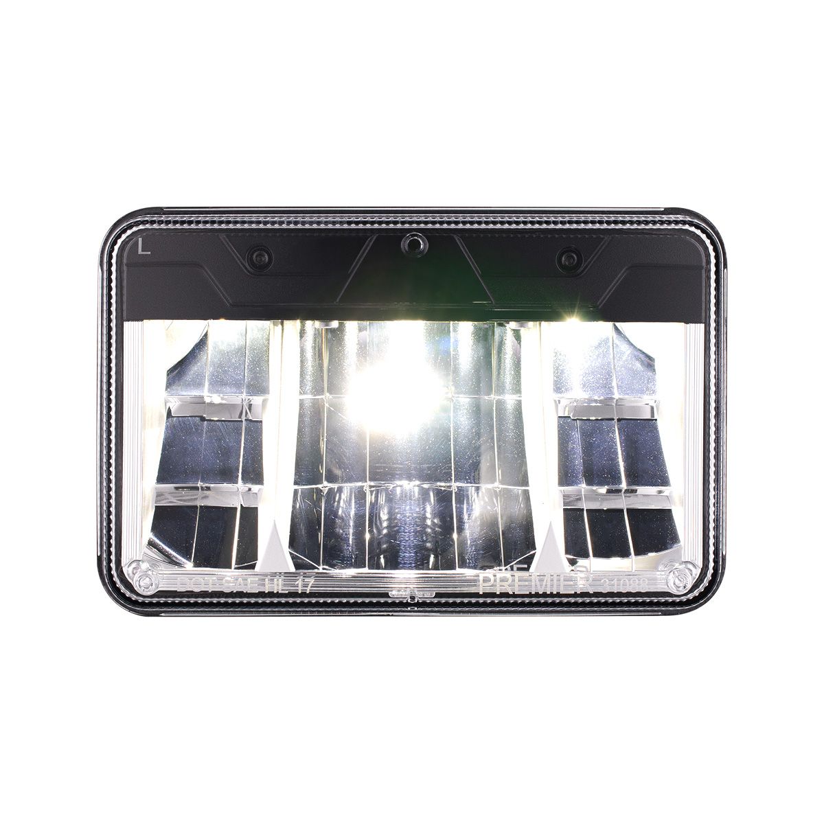 ULTRALIT - High Power LED 4" X 6" Low Beam Headlight With Polycarbonate Lens & Housing