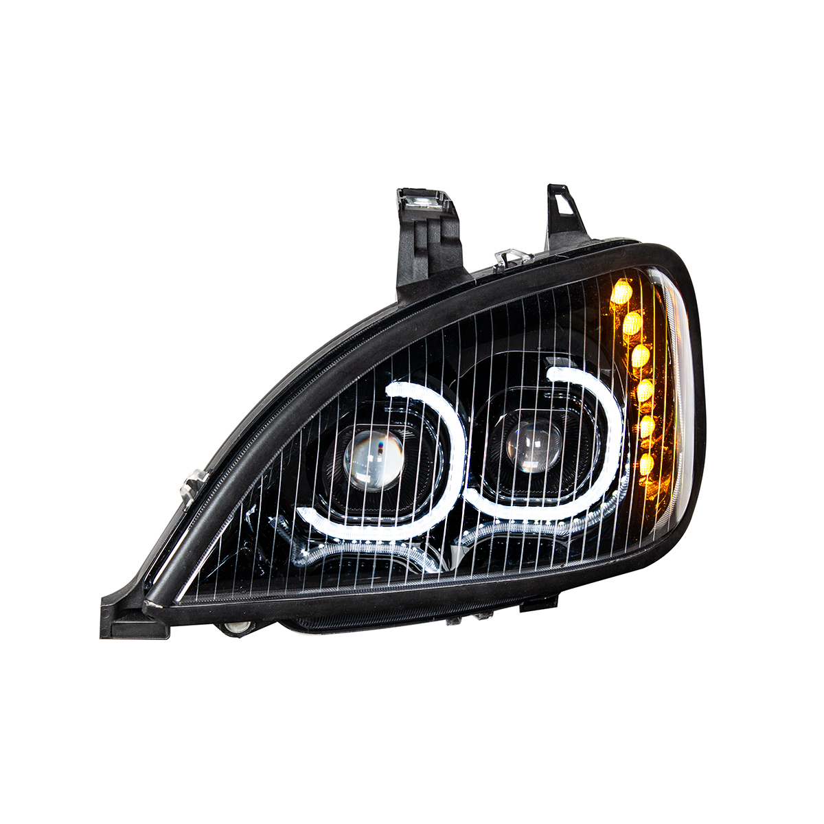 High Power LED Blackout Projection Headlight For 2001-2020 Freightliner Columbia - Driver - Thumbnail 3