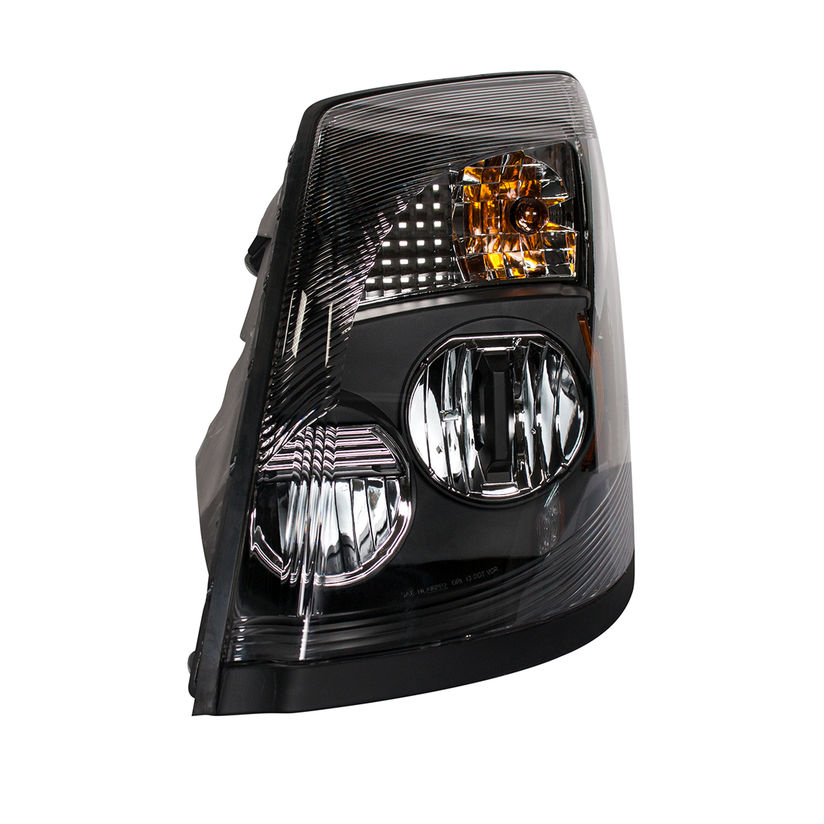 High Power LED "Blackout" Headlight for 2003-2017 Volvo VN/VNL - Driver - Thumbnail 4
