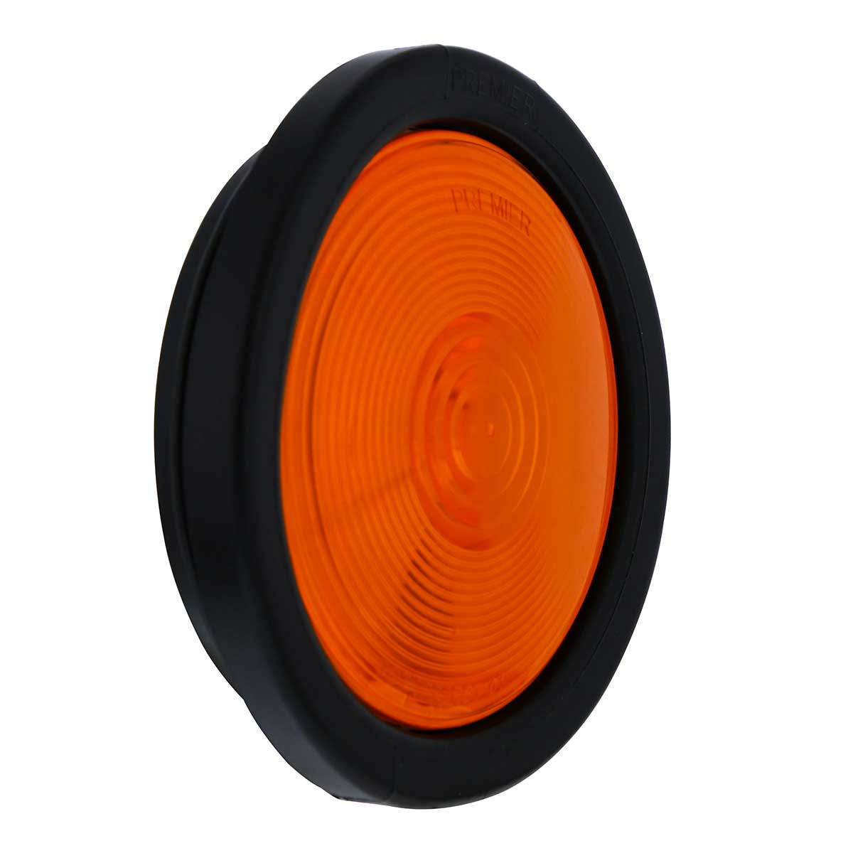 4" Round Dual Function Turn Signal Light Kit - Amber Lens - Thumbnail 3