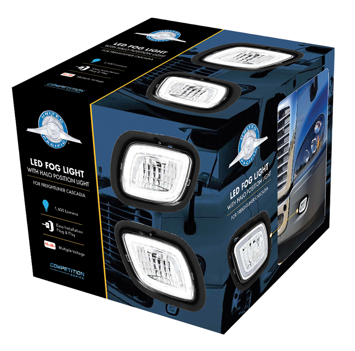 LED Fog Light With LED Position Light For 2008-2017 FL Cascadia- Passenger -Competition Series - Thumbnail 7