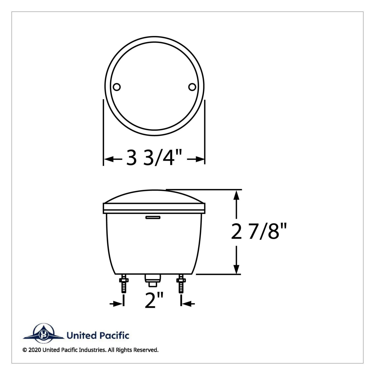 Universal Stud-Mount Light With License Light (Stop, Turn & Tail) - Thumbnail 7