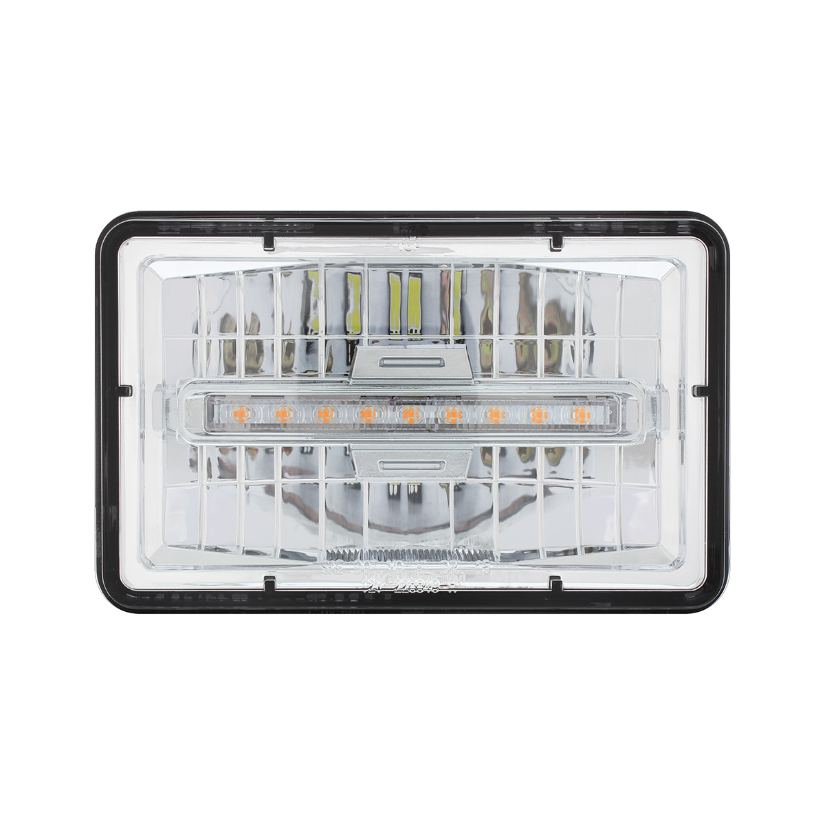 ULTRALIT - 4" X 6" Rectangular LED Headlight With Amber LED Position Light - Low Beam - Thumbnail 2