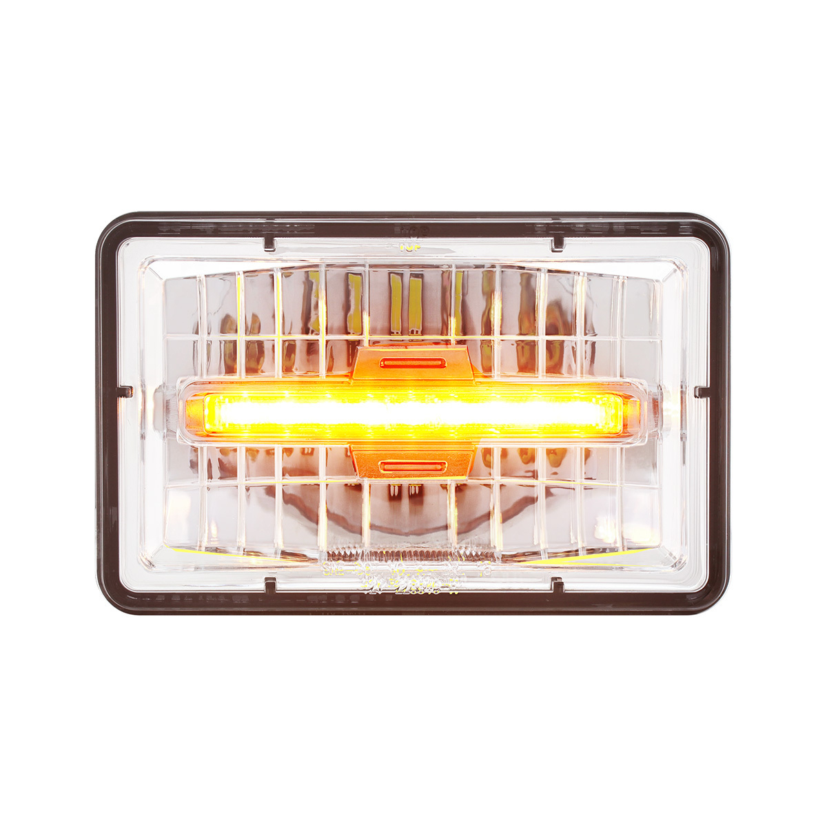 ULTRALIT - 4" X 6" Rectangular LED Headlight With Amber LED Position Light - Low Beam - Thumbnail 11