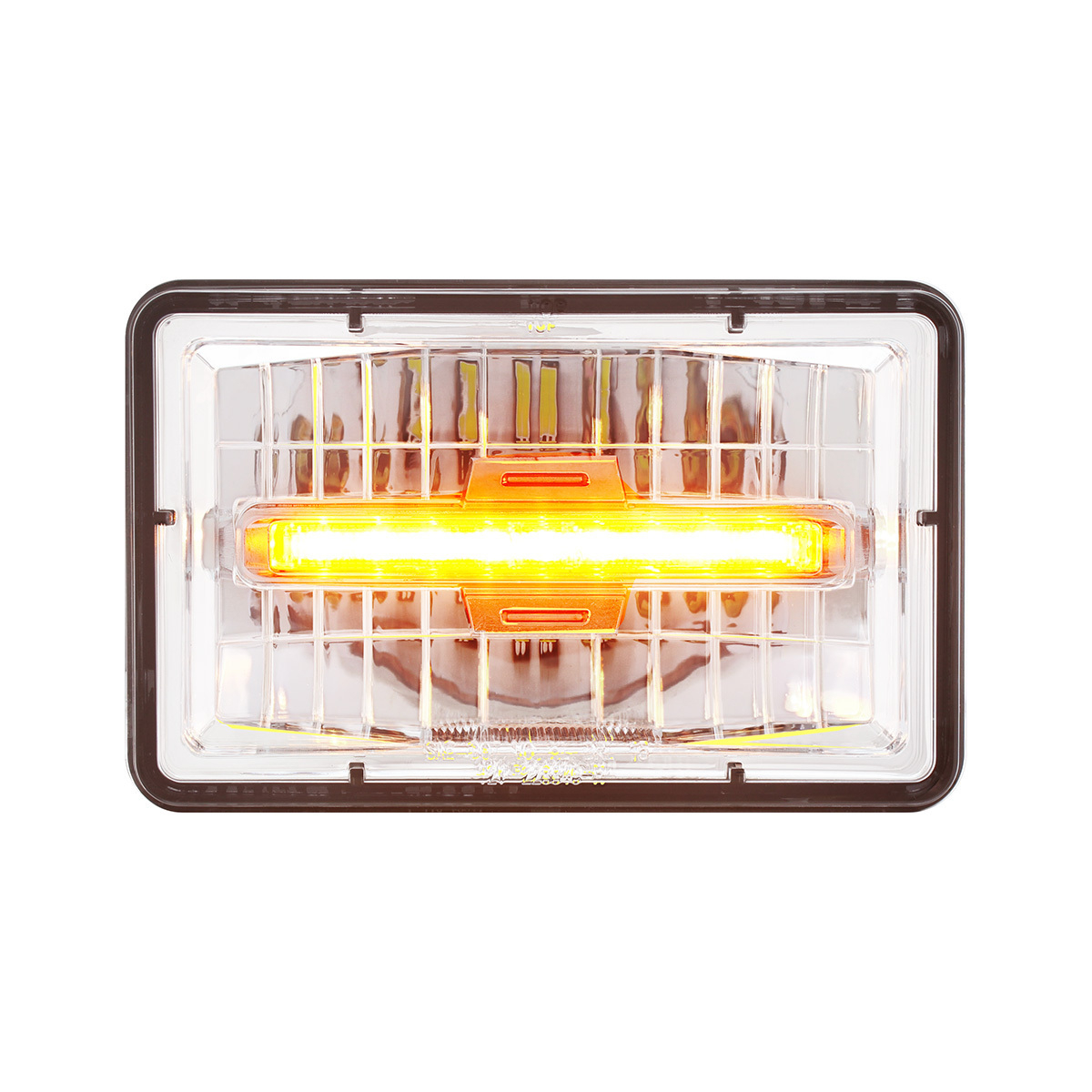 ULTRALIT - 4" X 6" Rectangular LED Headlight With Amber LED Position Light - High Beam - Thumbnail 10