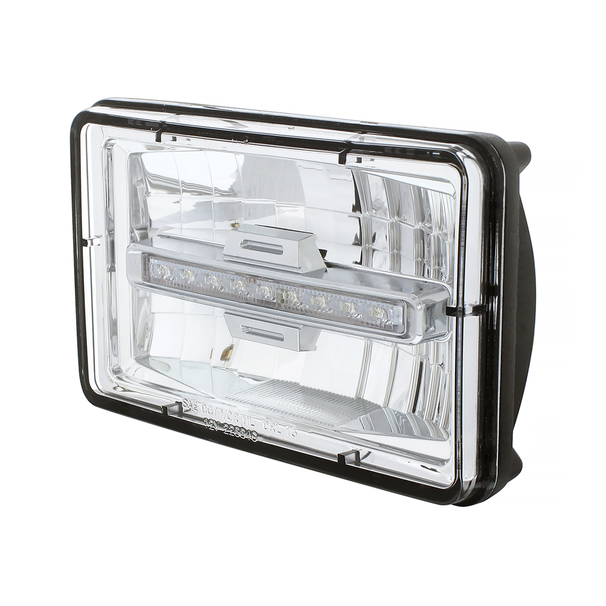 ULTRALIT - 4" X 6" Rectangular LED Headlight With White LED Position Light - High Beam - Thumbnail 4