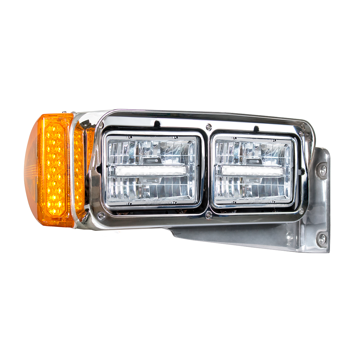 ULTRALIT - 4" X 6" Rectangular LED Headlight With White LED Position Light - High Beam - Thumbnail 6