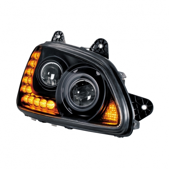Blackout Projection Headlight Assembly For 2008-2017 Kenworth T660 - Passenger - Thumbnail 3