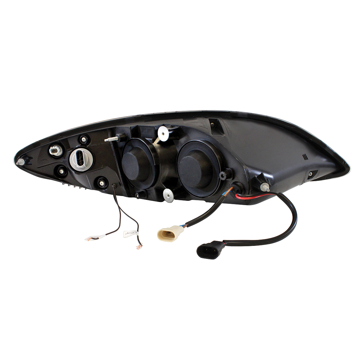 Black Projection Headlight With LED Light Bar For 2006-2017 International Prostar - Driver - Thumbnail 5