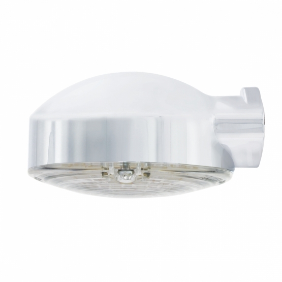 21 LED 3-1/4" Dual Function Signal Light For Harley Motorcycle With Housing - Amber LED/Clear Lens - Thumbnail 4