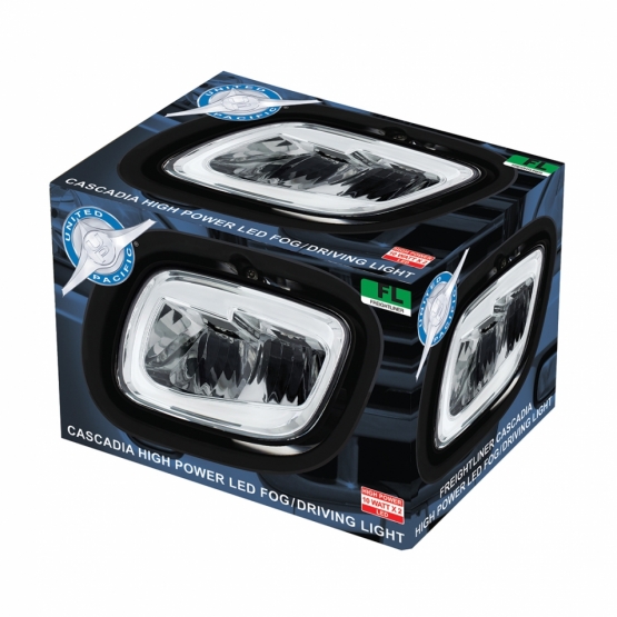 2 LED Fog & Driving Light Assembly For 2008-2017 Freightliner Cascadia - Passenger - Thumbnail 2