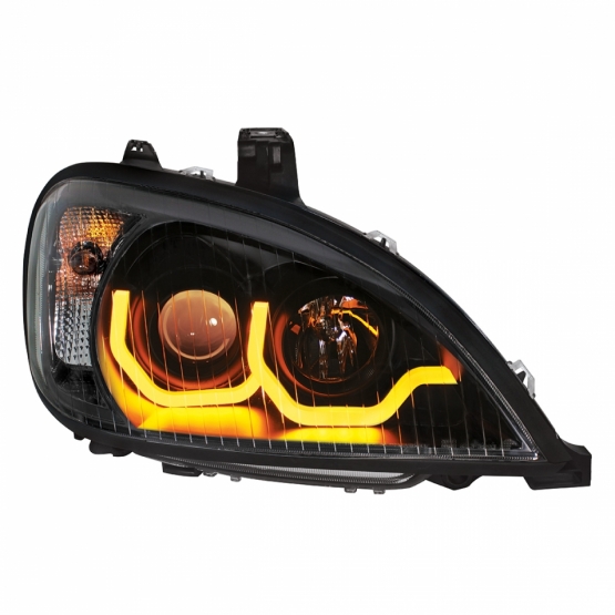 Blackout Projection Headlight With Dual Function Light Bar For 2001-2020 Freightliner Columbia - Passenger - Thumbnail 2