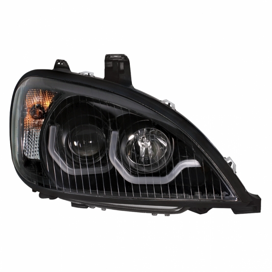 Blackout Projection Headlight With Dual Function Light Bar For 2001-2020 Freightliner Columbia - Passenger - Thumbnail 4