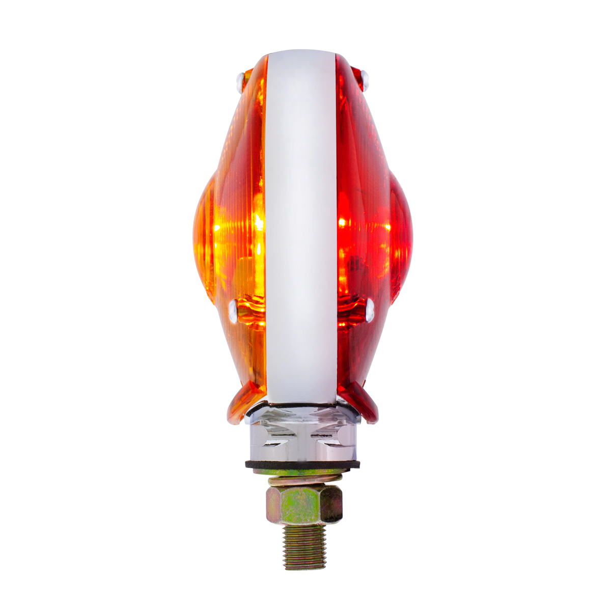 Double Face Turn Signal Light With 1156 Bulb - Amber & Red Lens - Thumbnail 9