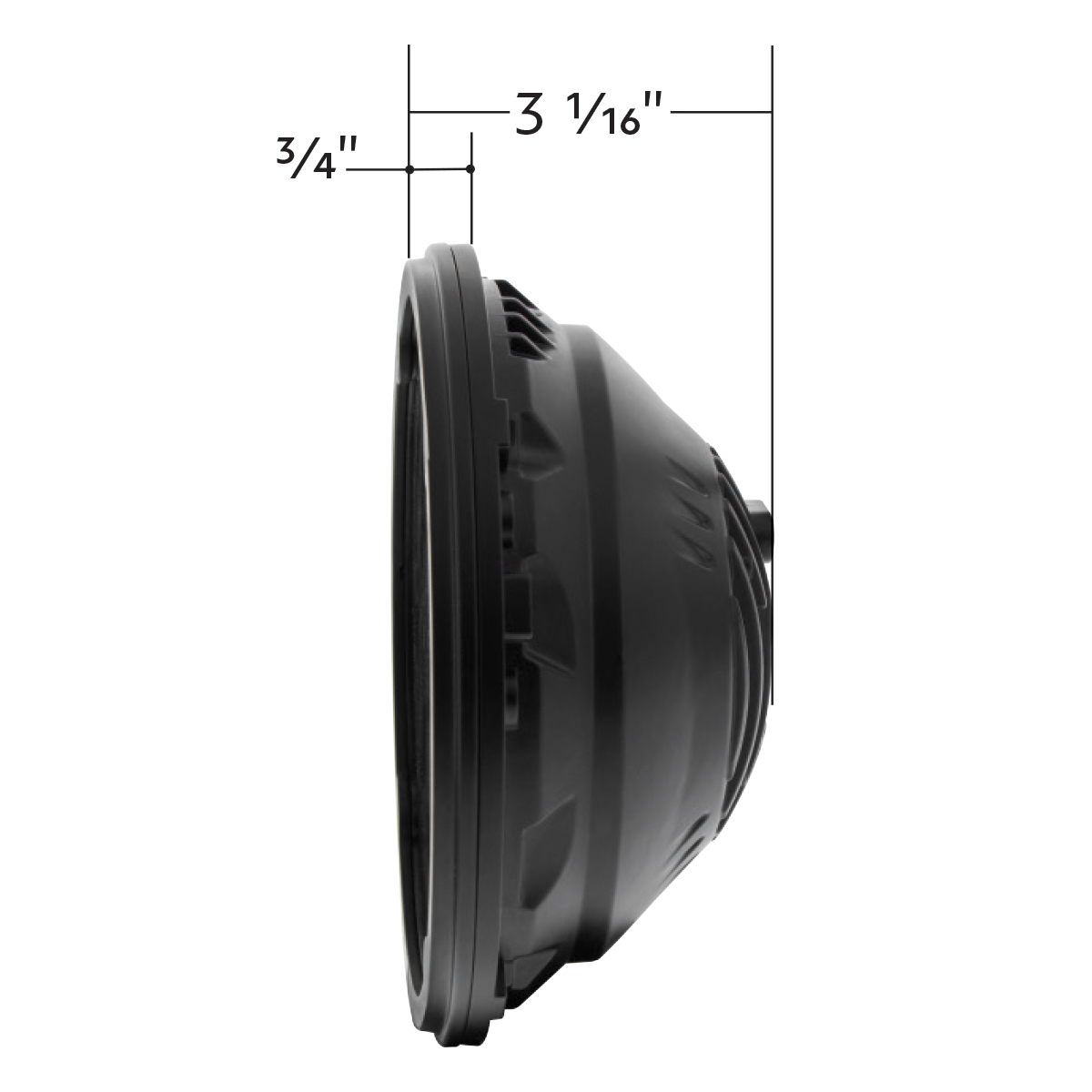 ULTRALIT - Heated 7" LED Headlight With White Position Light - Thumbnail 8