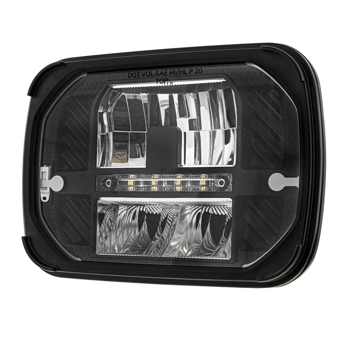 ULTRALIT - Heated 5"X7" LED Headlight With White Position Light - Thumbnail 6