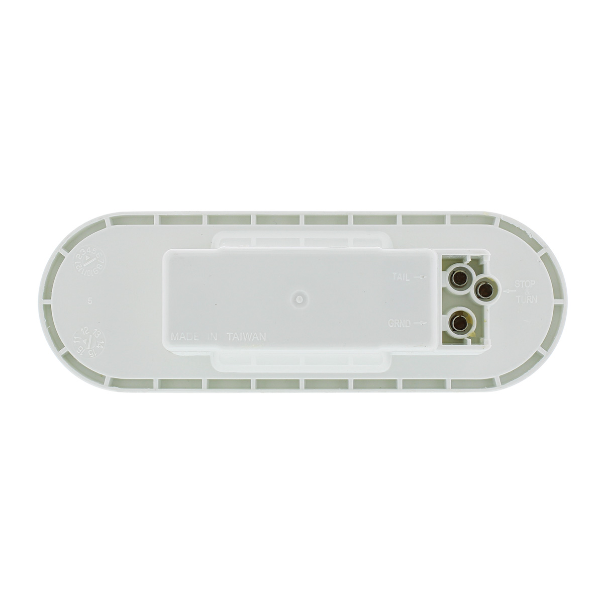 6" Oval Back-Up Light - Clear Lens - Thumbnail 3