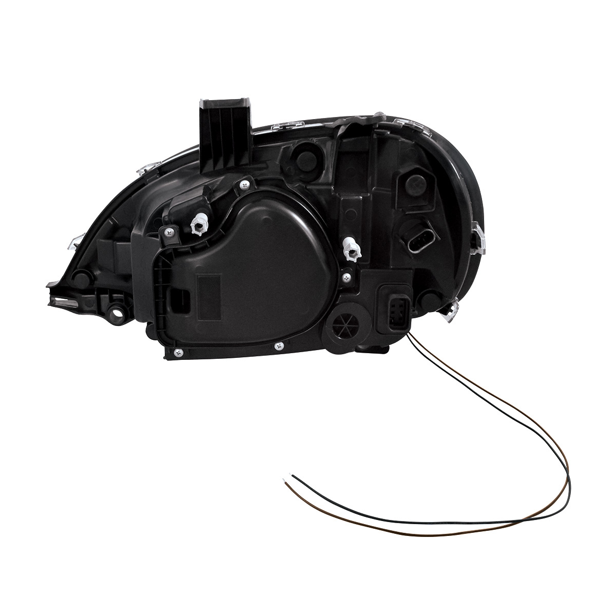 Blackout Projection Headlight With LED Position Light For 2001-2020 Freightliner Columbia - Passenger - Thumbnail 5