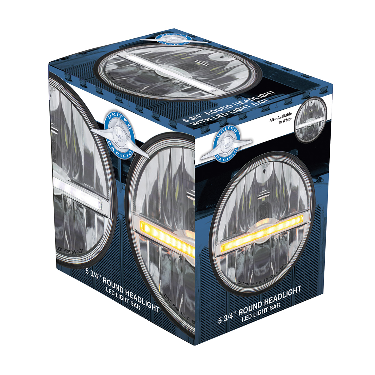 ULTRALIT - 9 LED 5-3/4" LED Headlight With White LED Position Light Bar - Thumbnail 5