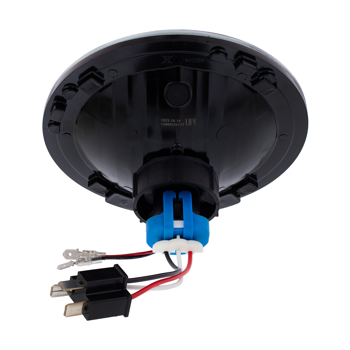 7" Crystal Headlight With Amber LED Halo Ring - Thumbnail 10