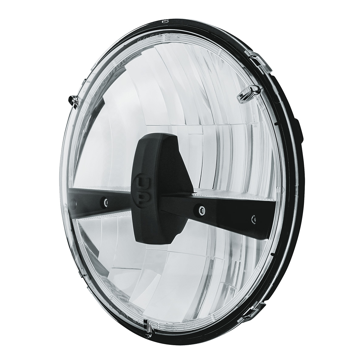 ULTRALIT - 5 High Power LED 7" Dual Function Headlight - Black - Thumbnail 3