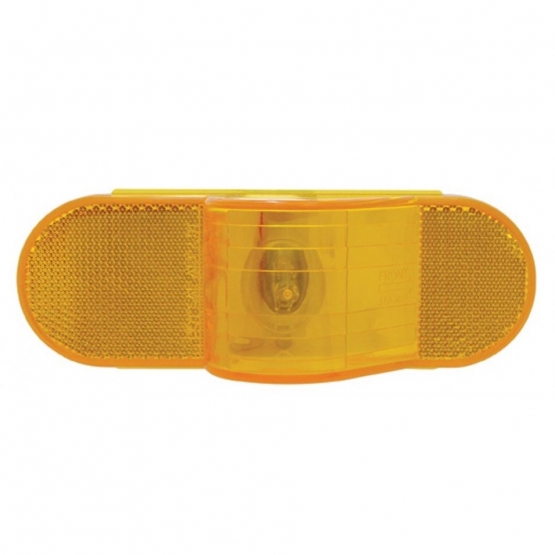 6" Oval Mid Trailer Turn Signal Light - Amber Lens