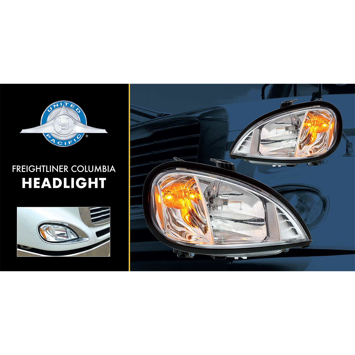 Headlight Assembly For 2005-2020 Freightliner Columbia - Passenger - Thumbnail 4