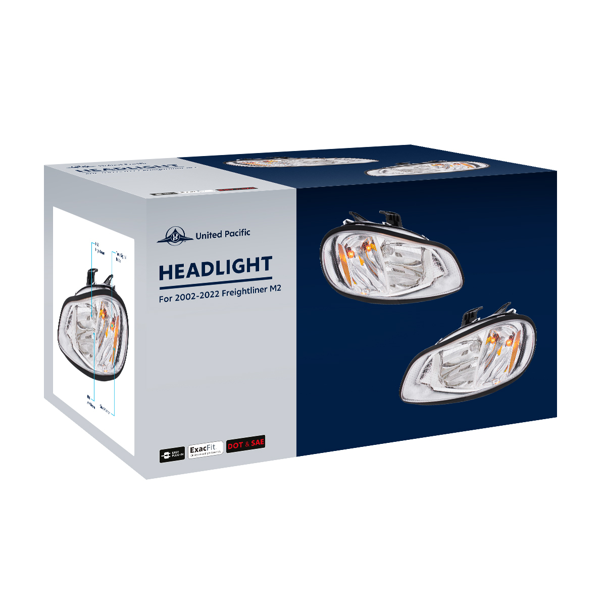 Headlight For 2002-2024 Freightliner M2 - Passenger - Thumbnail 10