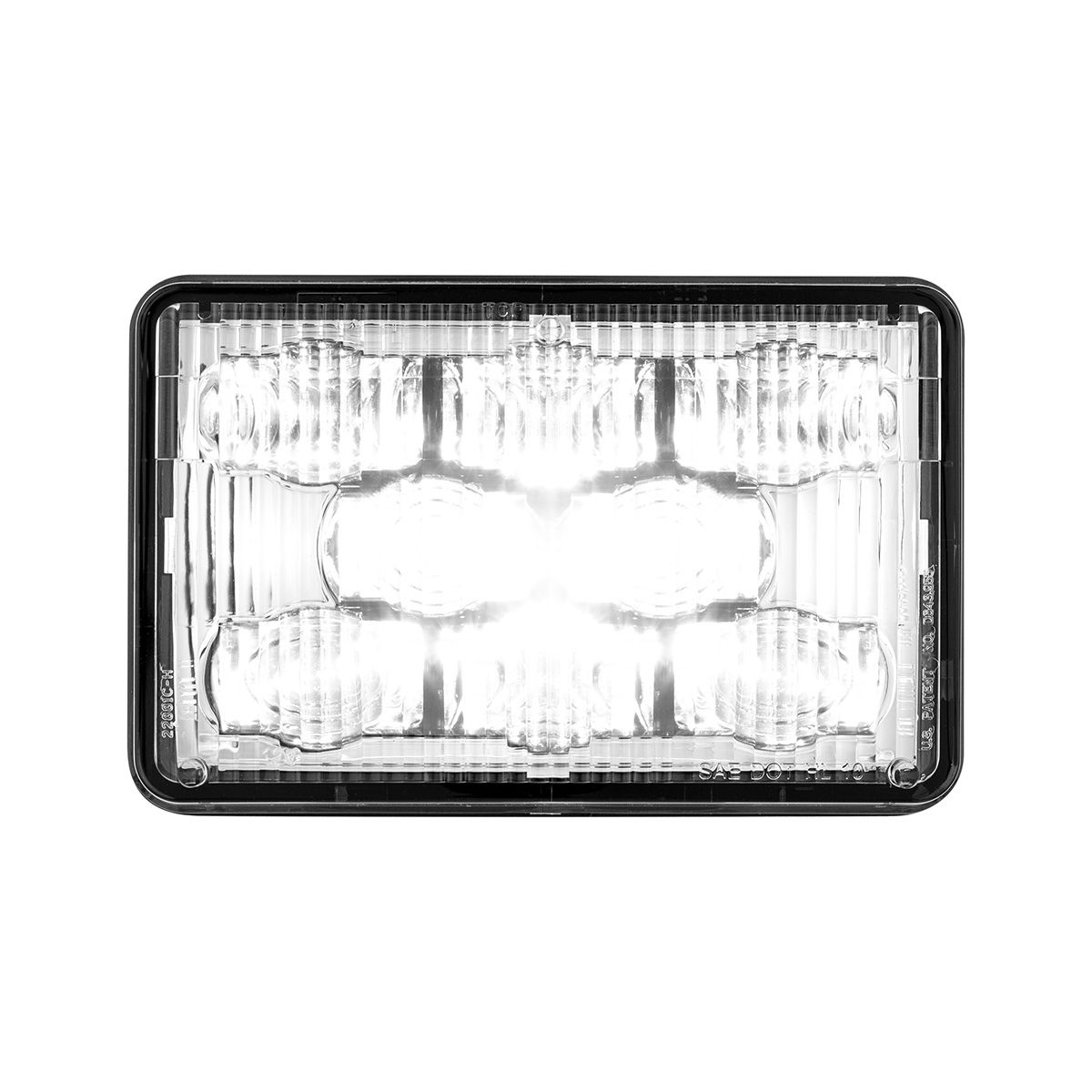 ULTRALIT - 8 High Power LED 4" X 6" Headlight - High Beam