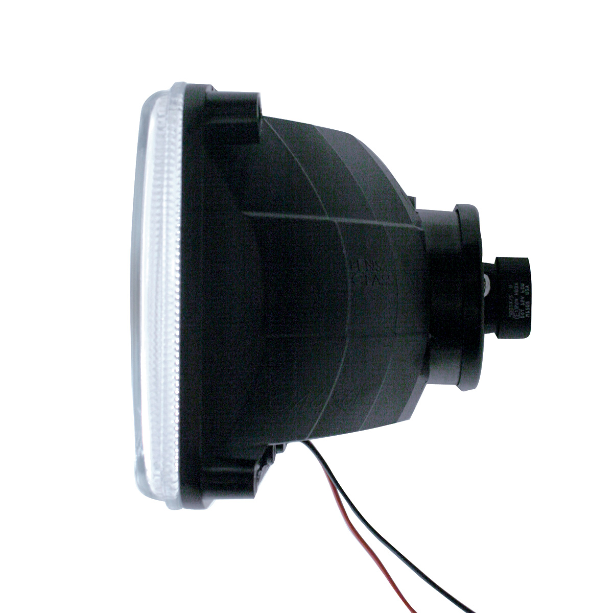 4" X 6" Crystal Headlight With 9 White LED Position Light - Low Beam - Thumbnail 3