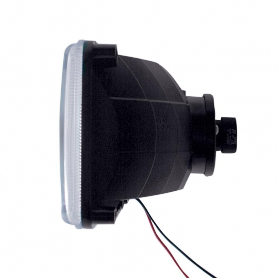 4" X 6" Crystal Headlight With 9 Amber LED Position Light - Low Beam - Thumbnail 5