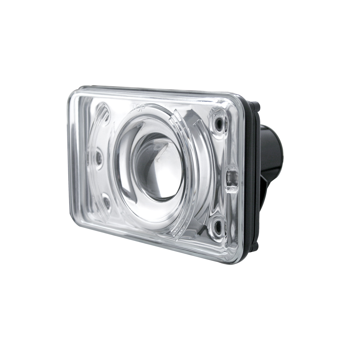 4" X 6" Crystal Projection Headlight With 6 White LED Position Light - Low Beam - Thumbnail 2