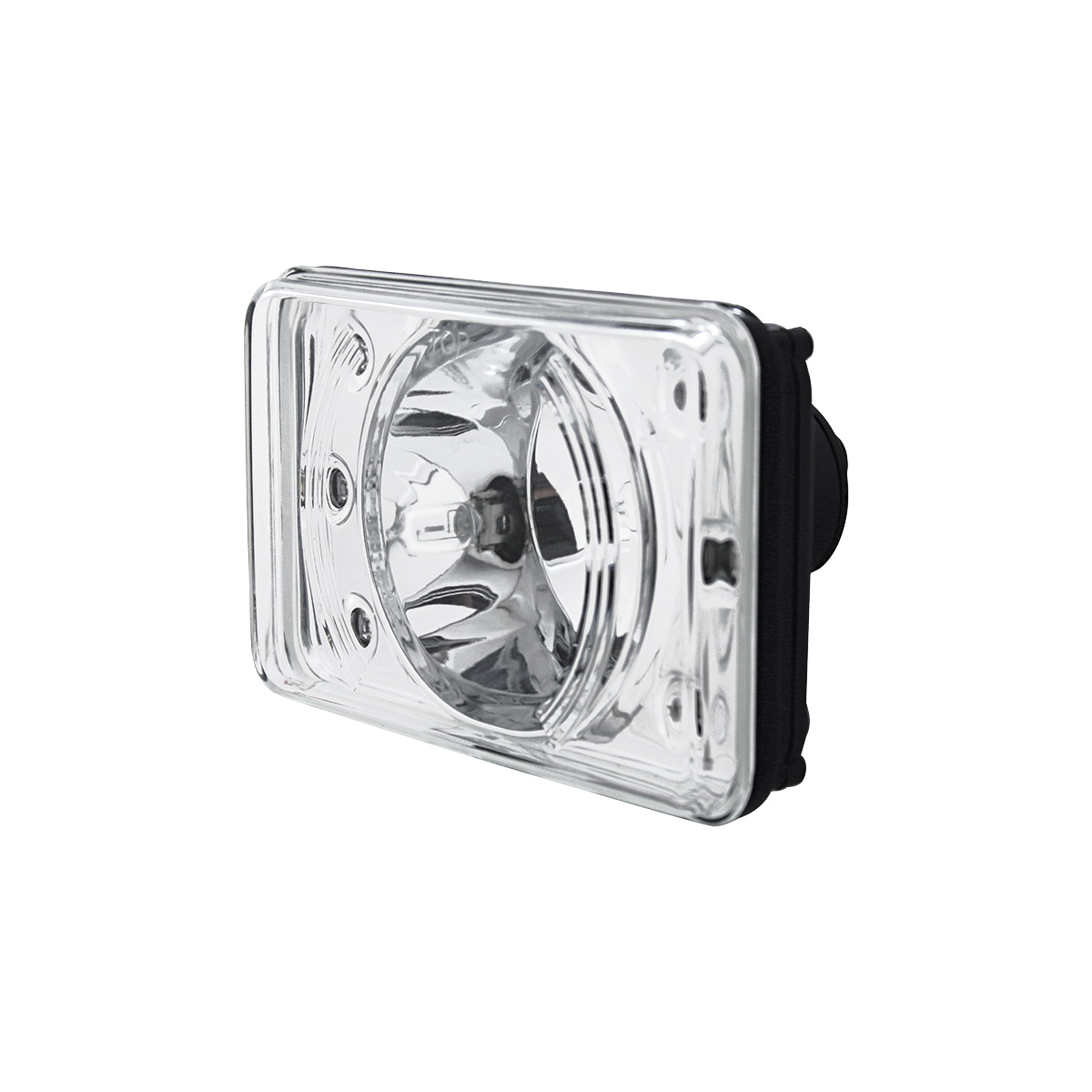 4" X 6" Crystal Projection Headlight With 6 White LED Position Light - High Beam - Thumbnail 2