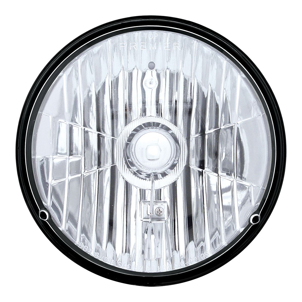 7" Crystal Headlight, Glass Lens