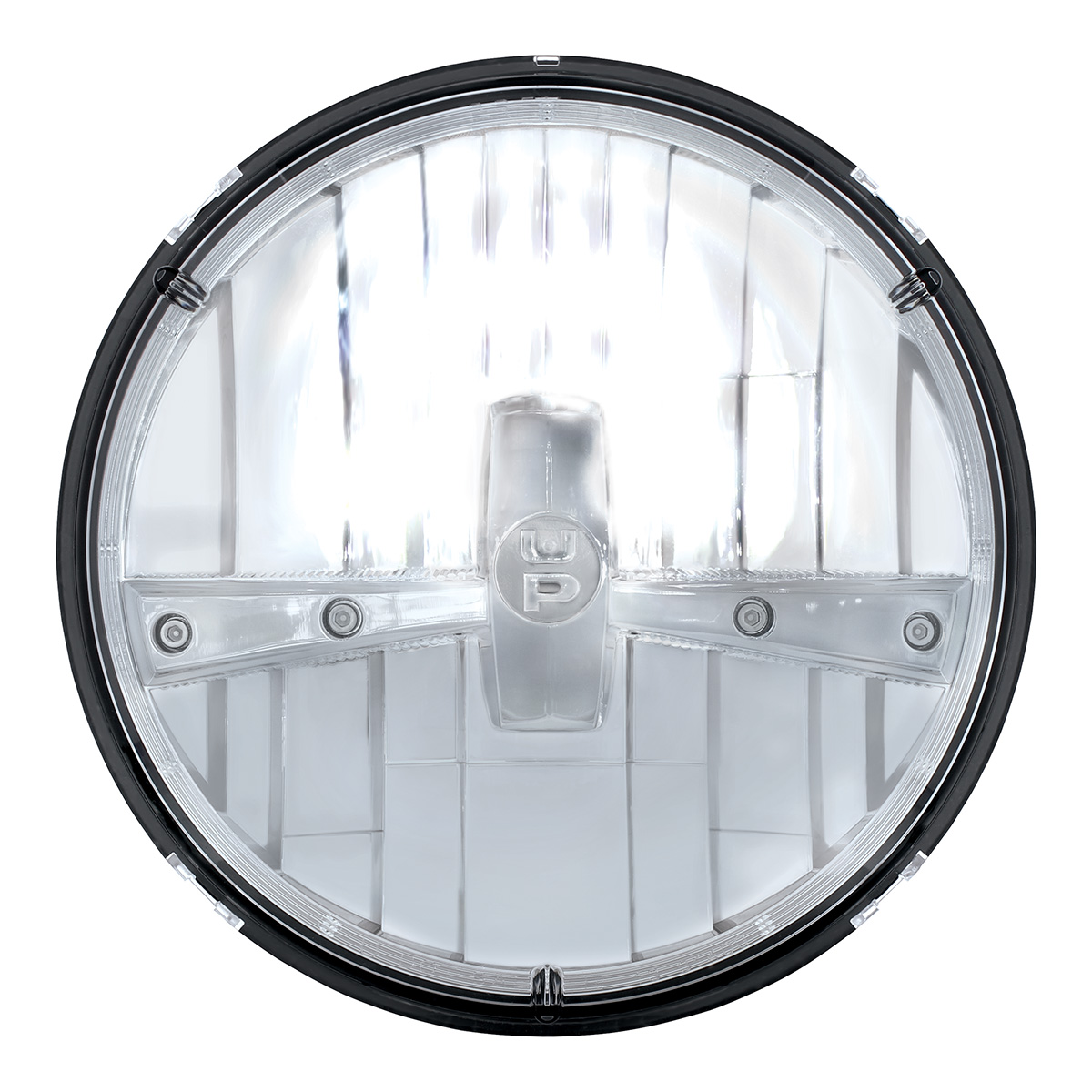 ULTRALIT - 5 High Power LED 7" Dual Function Headlight - Chrome - Thumbnail 2