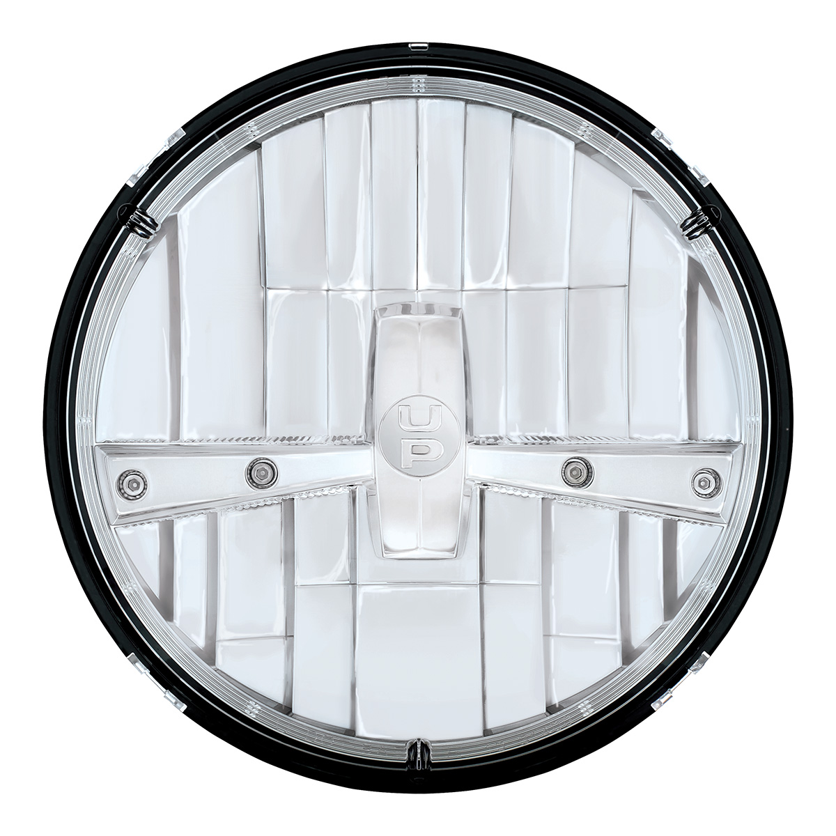 ULTRALIT - 5 High Power LED 7" Dual Function Headlight - Chrome - Thumbnail 3