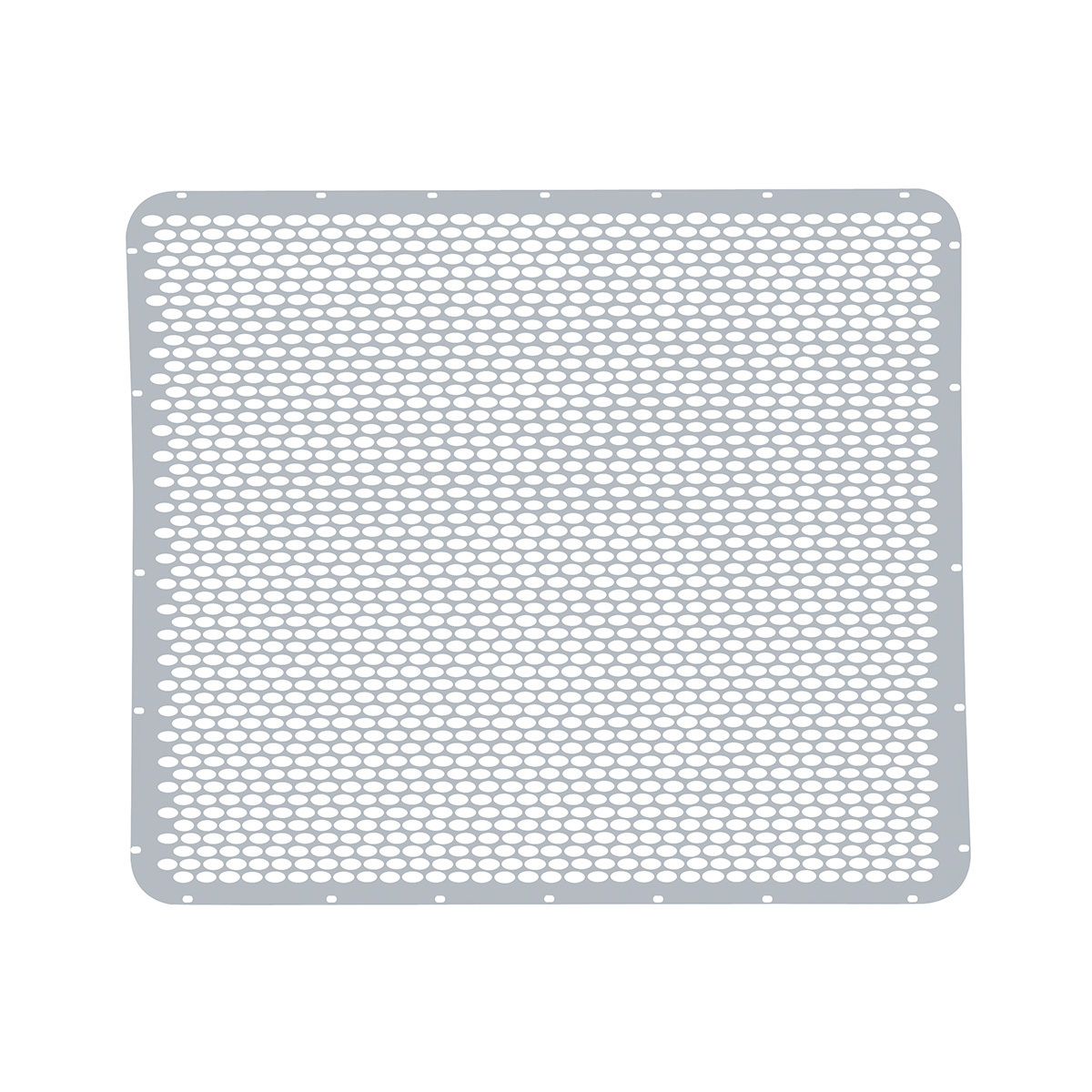 304 Stainless Grille Mesh For Peterbilt 379 With Extended Hood - Alternating Oval Holes - Thumbnail 3