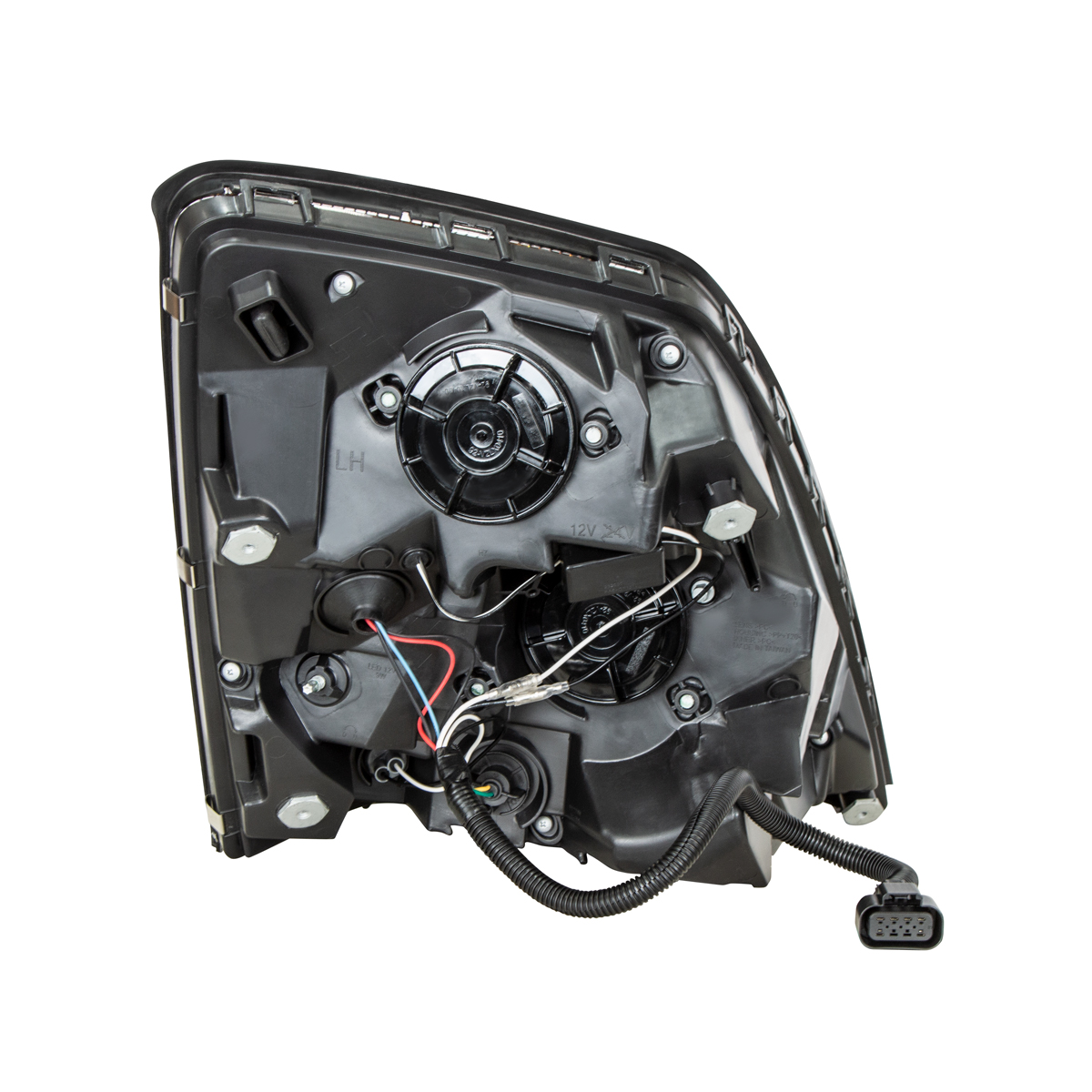 Chrome Projection Headlight With LED Position Light Bar For 2003-2017 Volvo VN/VNL - Driver - Thumbnail 6