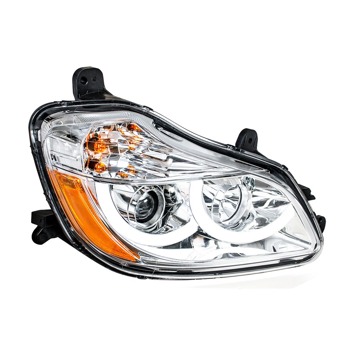 Chrome Projection Headlight With LED Position Light For 2013-2021 Kenworth T680 - Passenger
