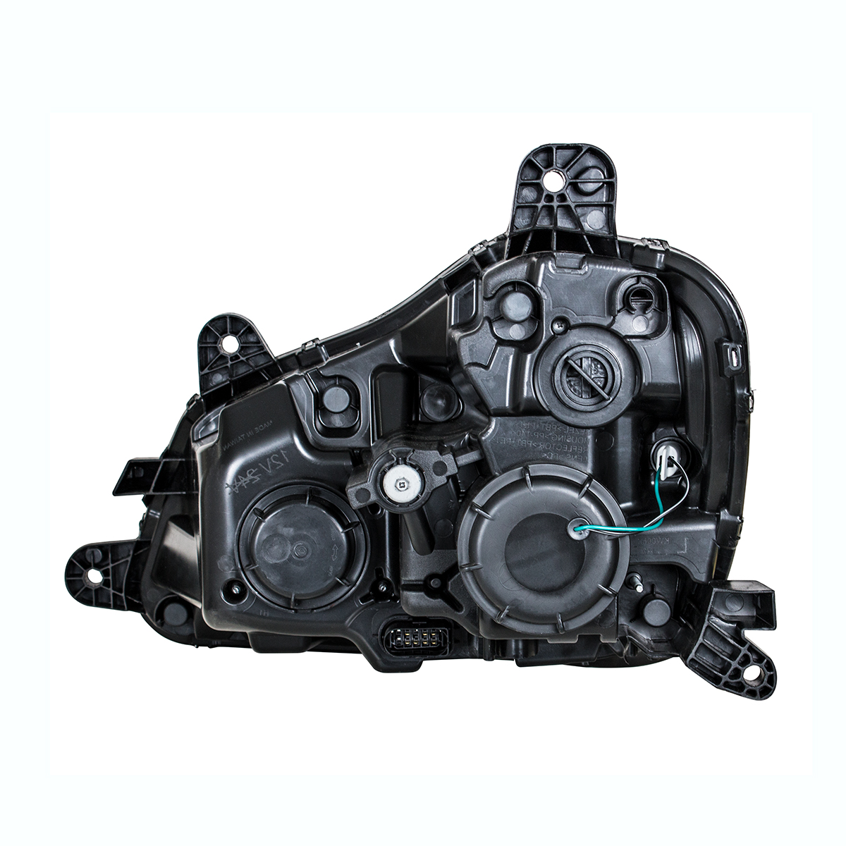 Black Projection Headlight With LED Position Light For 2013-2021 Kenworth T680 - Passenger - Thumbnail 5