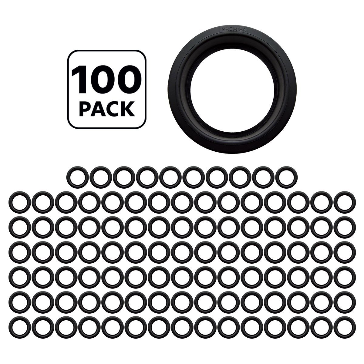 4" Round Light Grommet (100 Pcs)