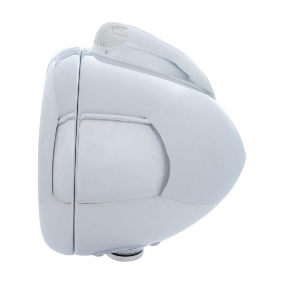 Stainless Steel Guide 682-C Headlight No Bulb With LED Signal - Clear Lens - Thumbnail 3