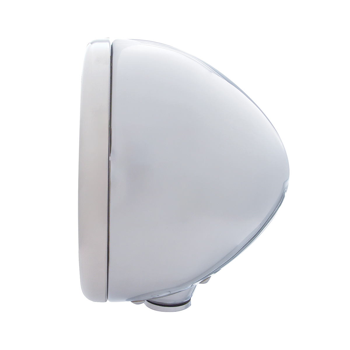 Stainless Steel Classic Headlight H6024 Bulb & LED Turn Signal - Amber Lens - Thumbnail 3