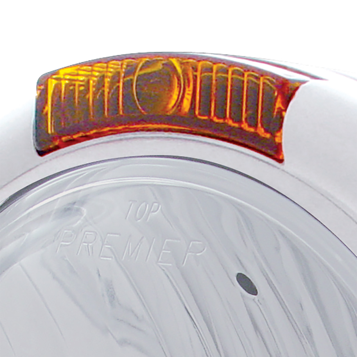 Chrome Classic Headlight Crystal H4 Bulb & Turn Signal - Amber Lens - Thumbnail 2